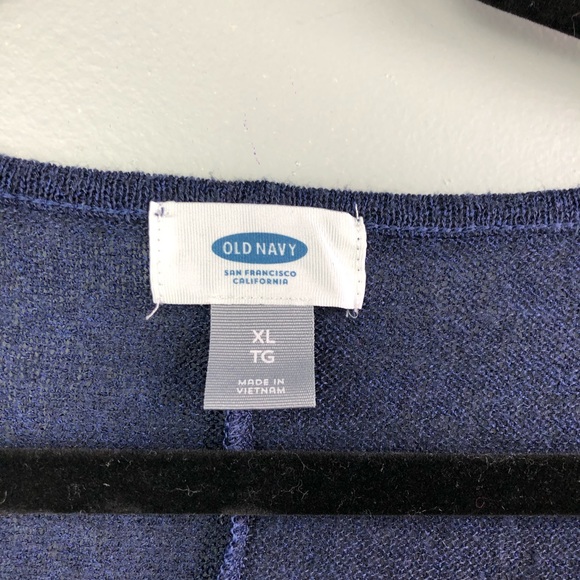 Old navy Navy Sheer dolman Womens Top Sz XL - Picture 2 of 6